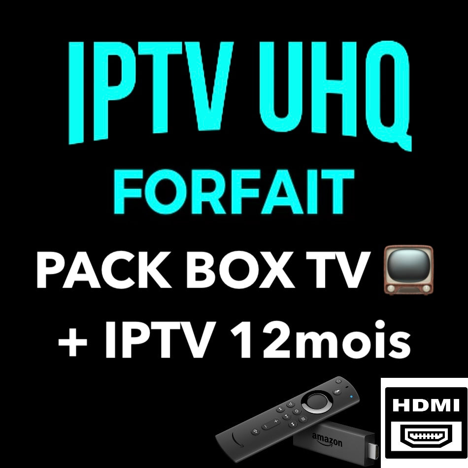 PACK BOX TV + (iptv 12mois)